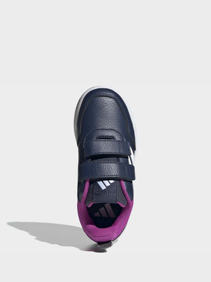 adidas Dark Blue/Purple Hook and Loop Tensaur Sport 3.0 Junior Trainers image 4