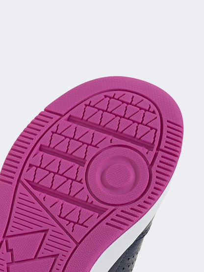 adidas Dark Blue/Purple Hook and Loop Tensaur Sport 3.0 Junior Trainers image 5
