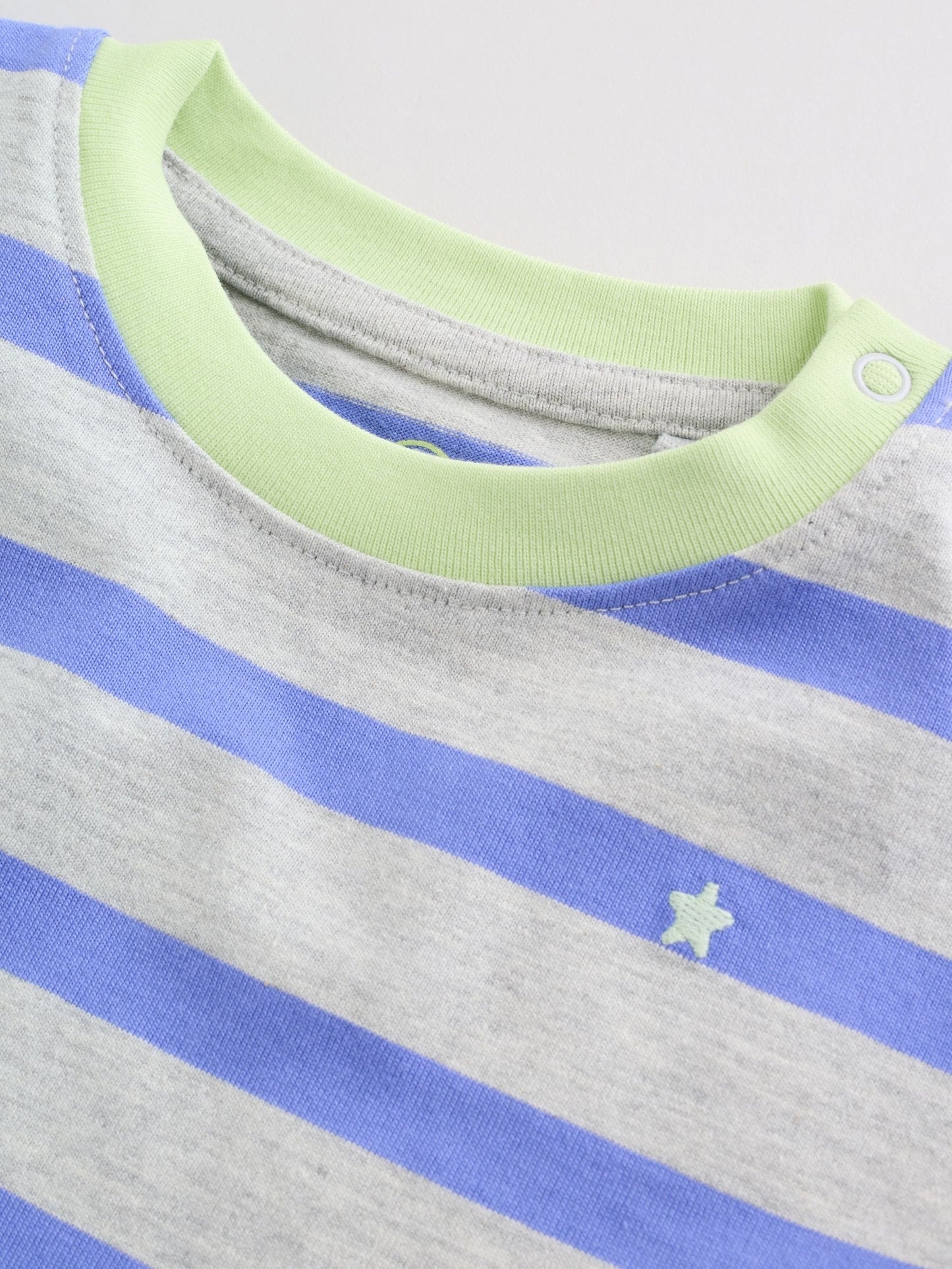 Blue/Green Stripe 6 Piece Baby T-Shirt and Joggers Set (0mths-3yrs) image 5