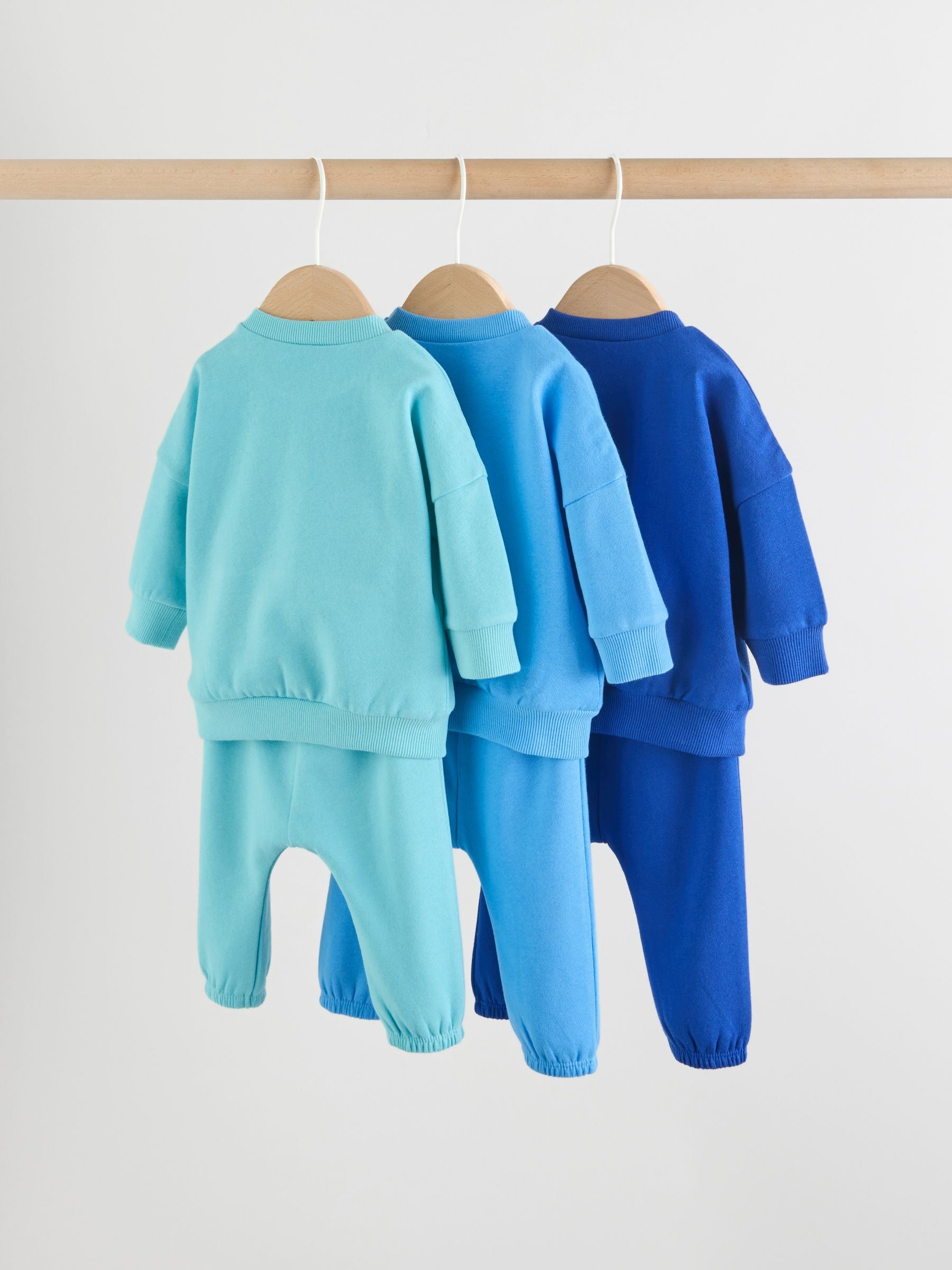 Bright Blues Baby Sweatshirt and Joggers Set 6 Piece (0mths-3yrs) image 2
