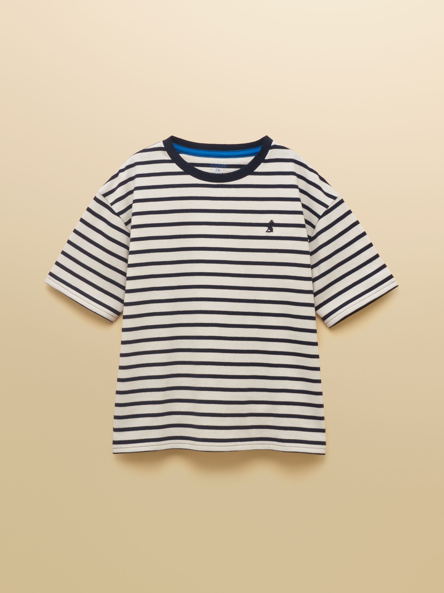 Joules Boys' Let's Go Navy Blue T-Shirt image 1