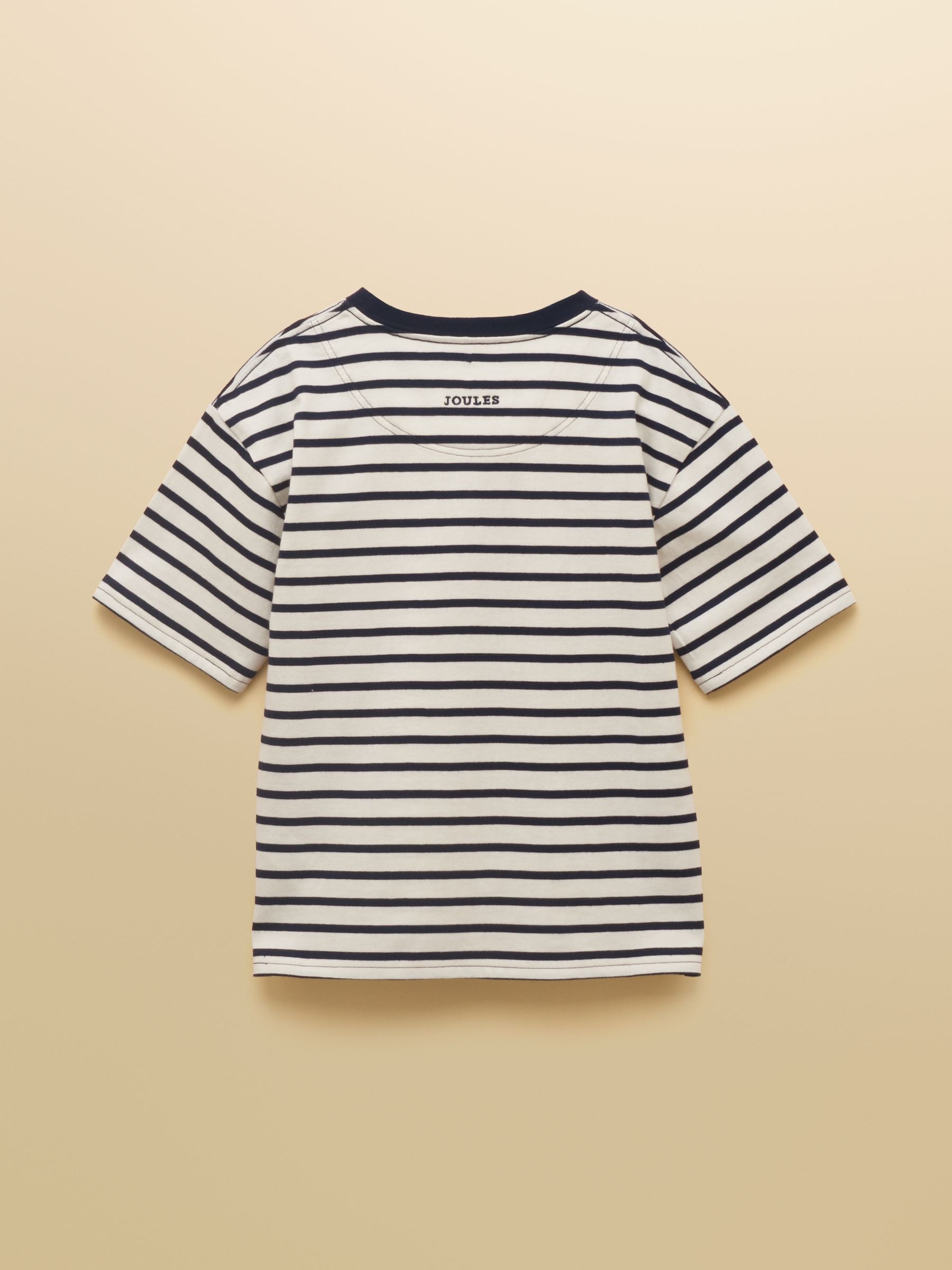 Joules Boys' Let's Go Navy Blue T-Shirt image 2