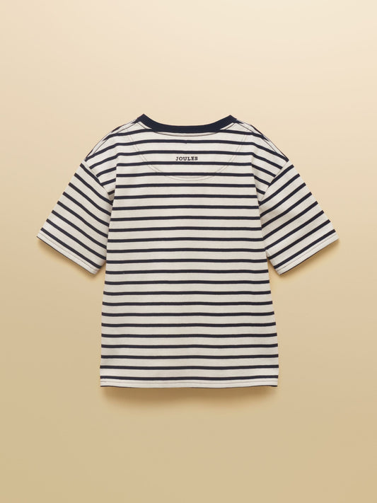 Joules Boys' Let's Go Navy Blue T-Shirt image 2