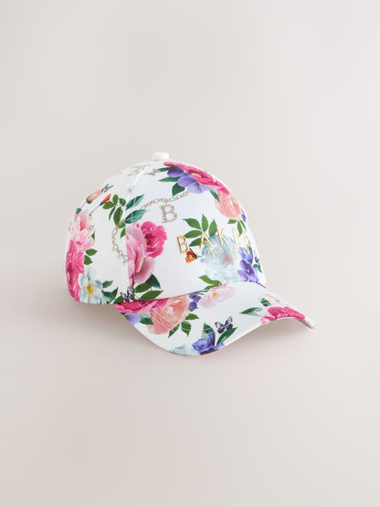 Baker by Ted Baker Logo Baseall Floral White Cap - image 5