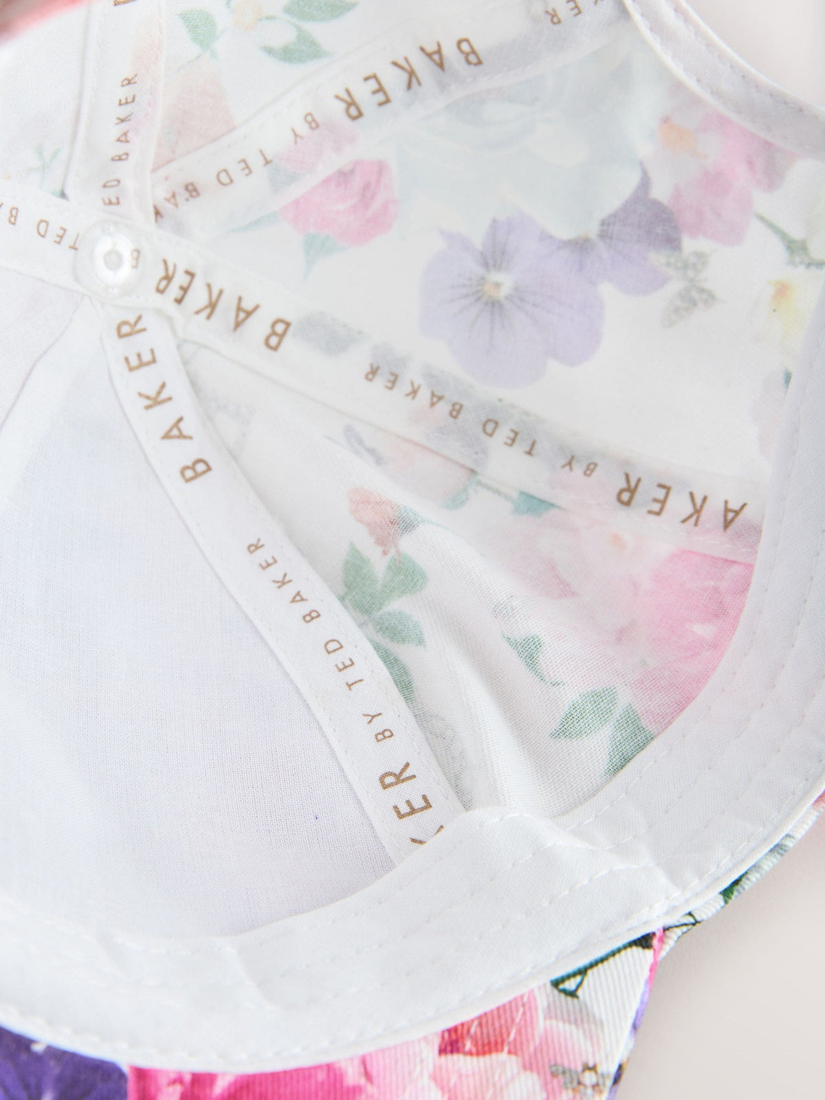 Baker by Ted Baker Logo Baseall Floral White Cap - image 7