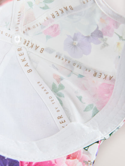 Baker by Ted Baker Logo Baseall Floral White Cap - image 7