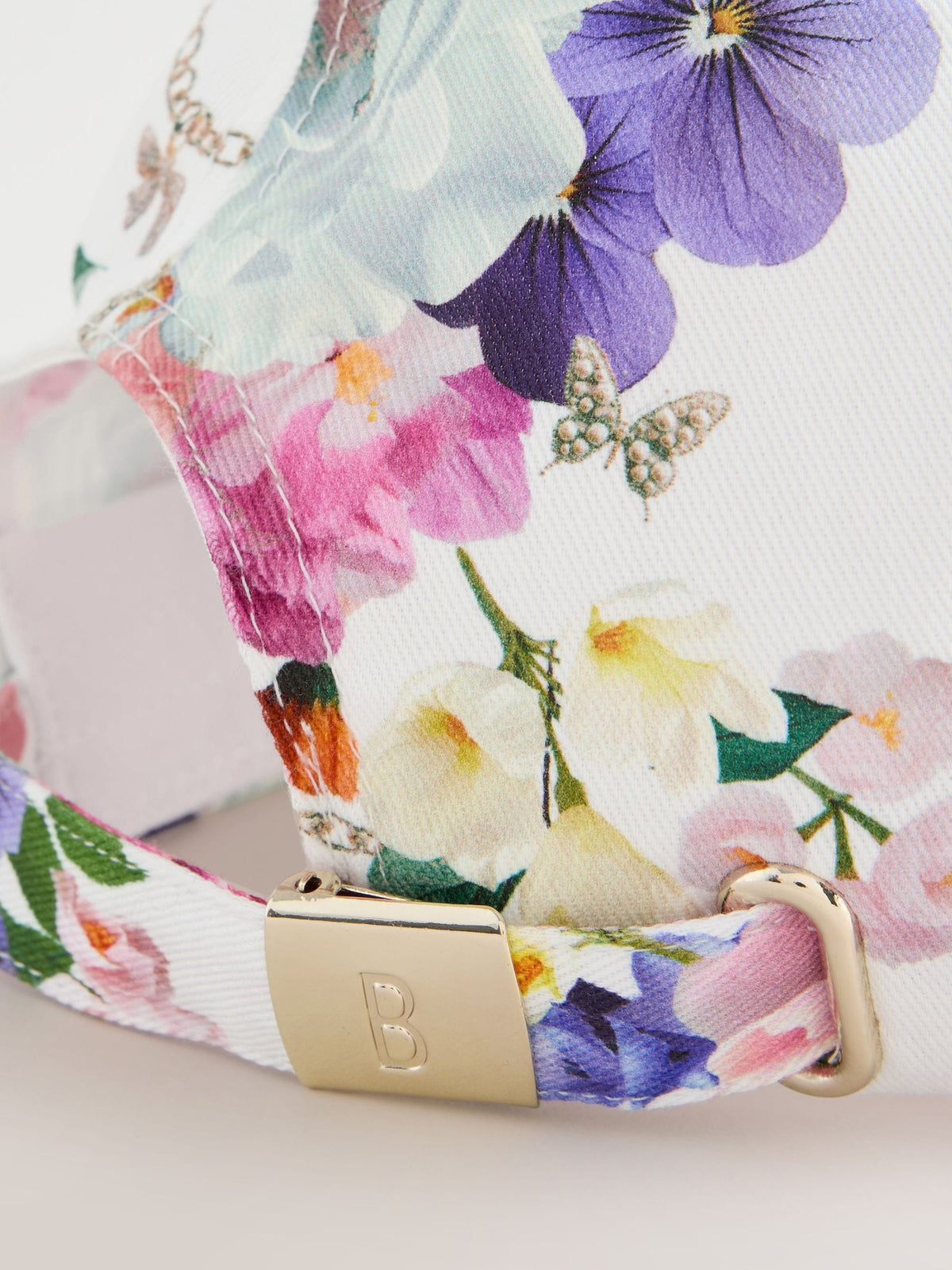 Baker by Ted Baker Logo Baseall Floral White Cap - image 8