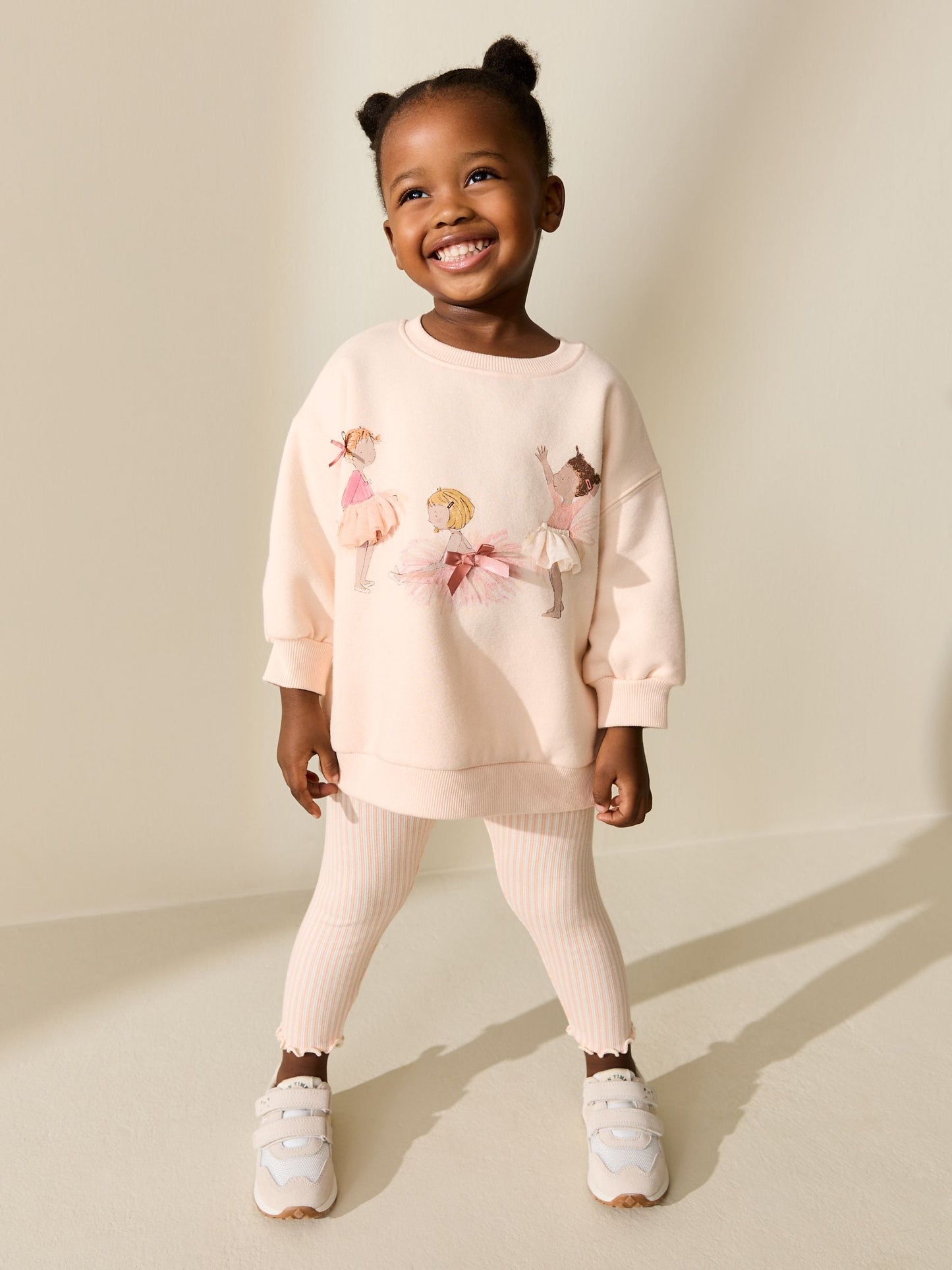 Pink Ballerinas Sweatshirt and Leggings Set (3mths-7yrs) image 1