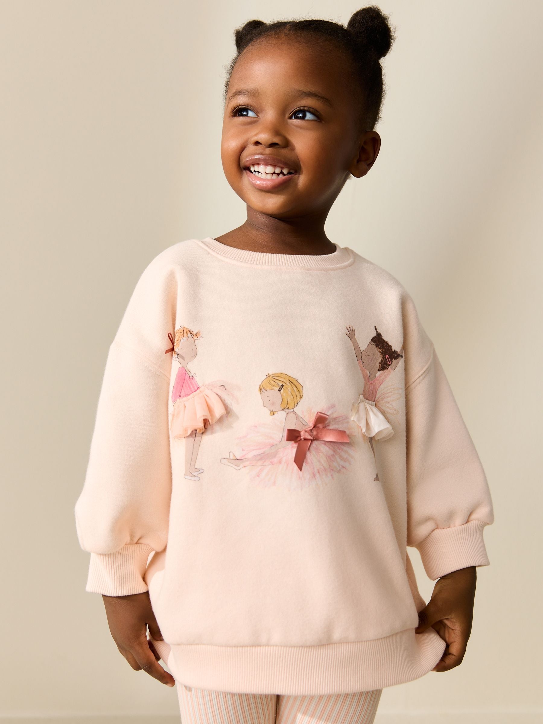 Pink Ballerinas Sweatshirt and Leggings Set (3mths-7yrs) image 3