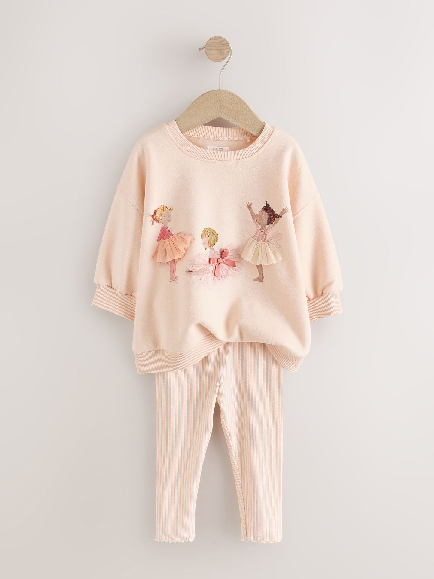 Pink Ballerinas Sweatshirt and Leggings Set (3mths-7yrs) image 5