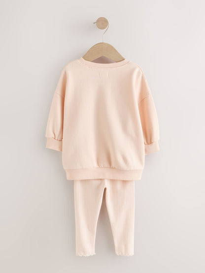 Pink Ballerinas Sweatshirt and Leggings Set (3mths-7yrs) image 6