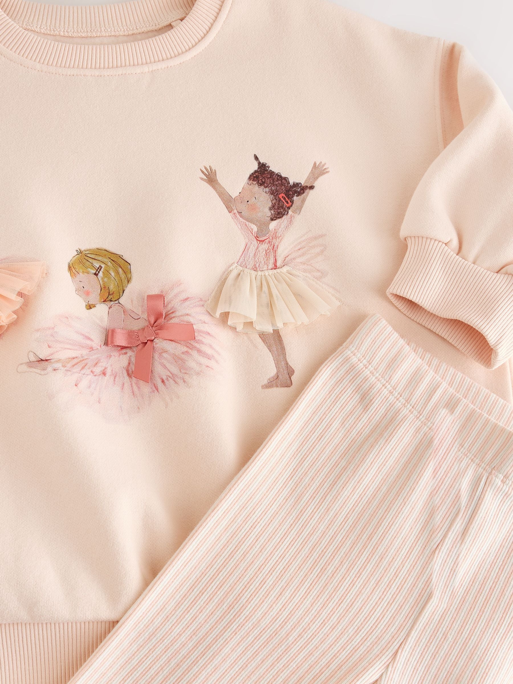 Pink Ballerinas Sweatshirt and Leggings Set (3mths-7yrs) image 8
