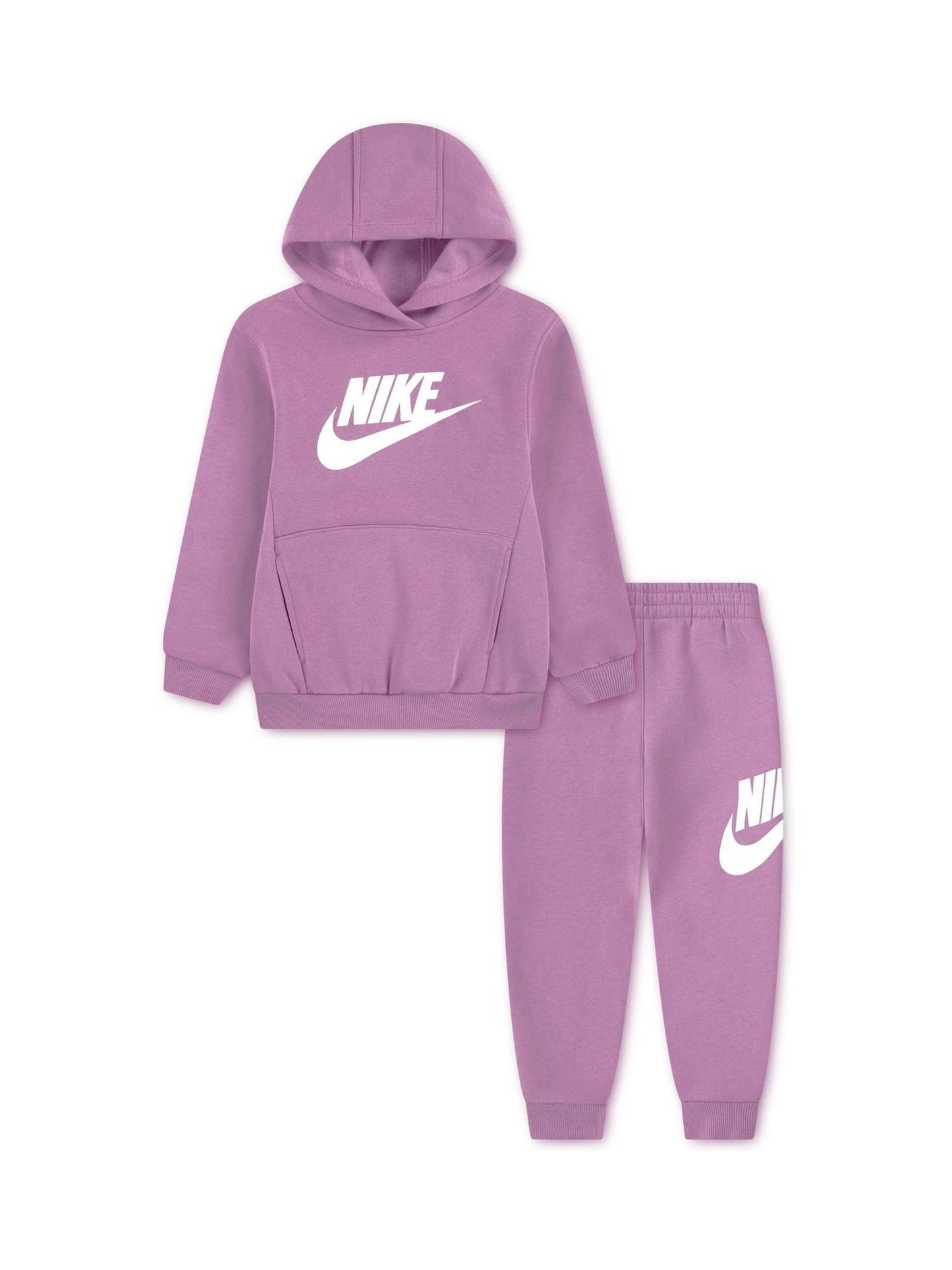 Nike Purple Magenta Little Kids Club Fleece Tracksuits Set image 1