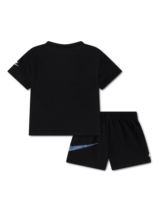 Nike Black Infant Relaxed Jersey Tshirt and Shorts Set image 2