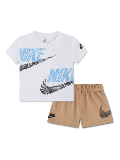 Nike Natural Hemp Infant Relaxed Jersey Tshirt and Shorts Set image 1