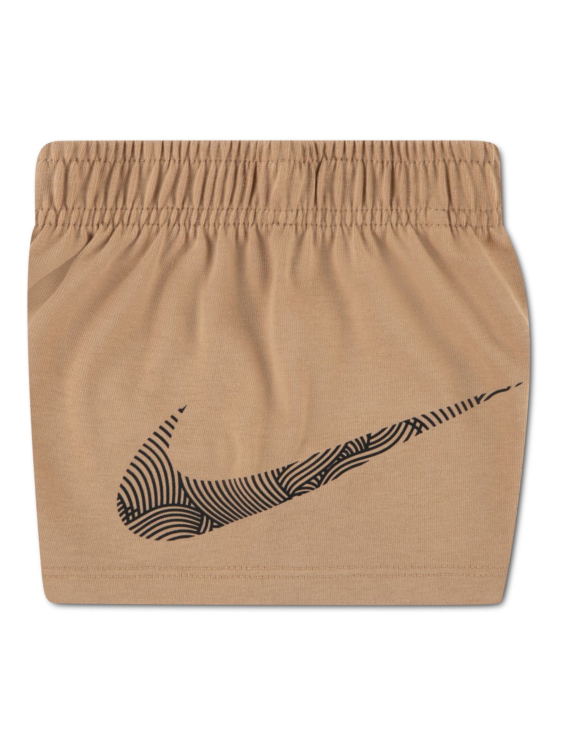 Nike Natural Hemp Infant Relaxed Jersey Tshirt and Shorts Set image 3