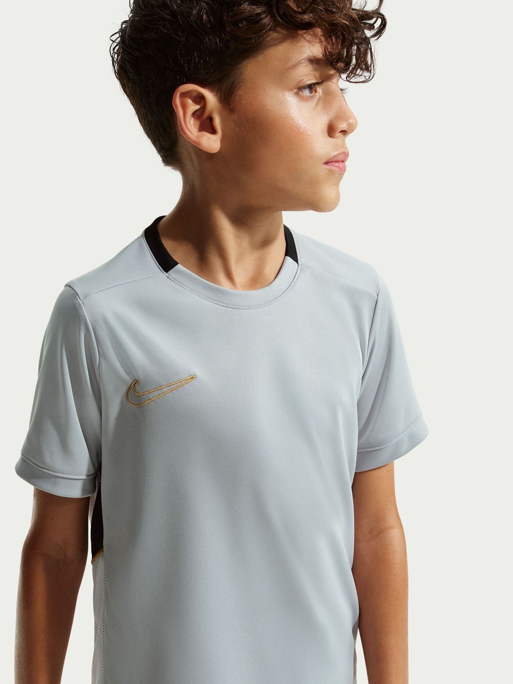 Dsiney Kidz - Nike Black/Grey Academy 25 DriFIT Football T Shirt image 3