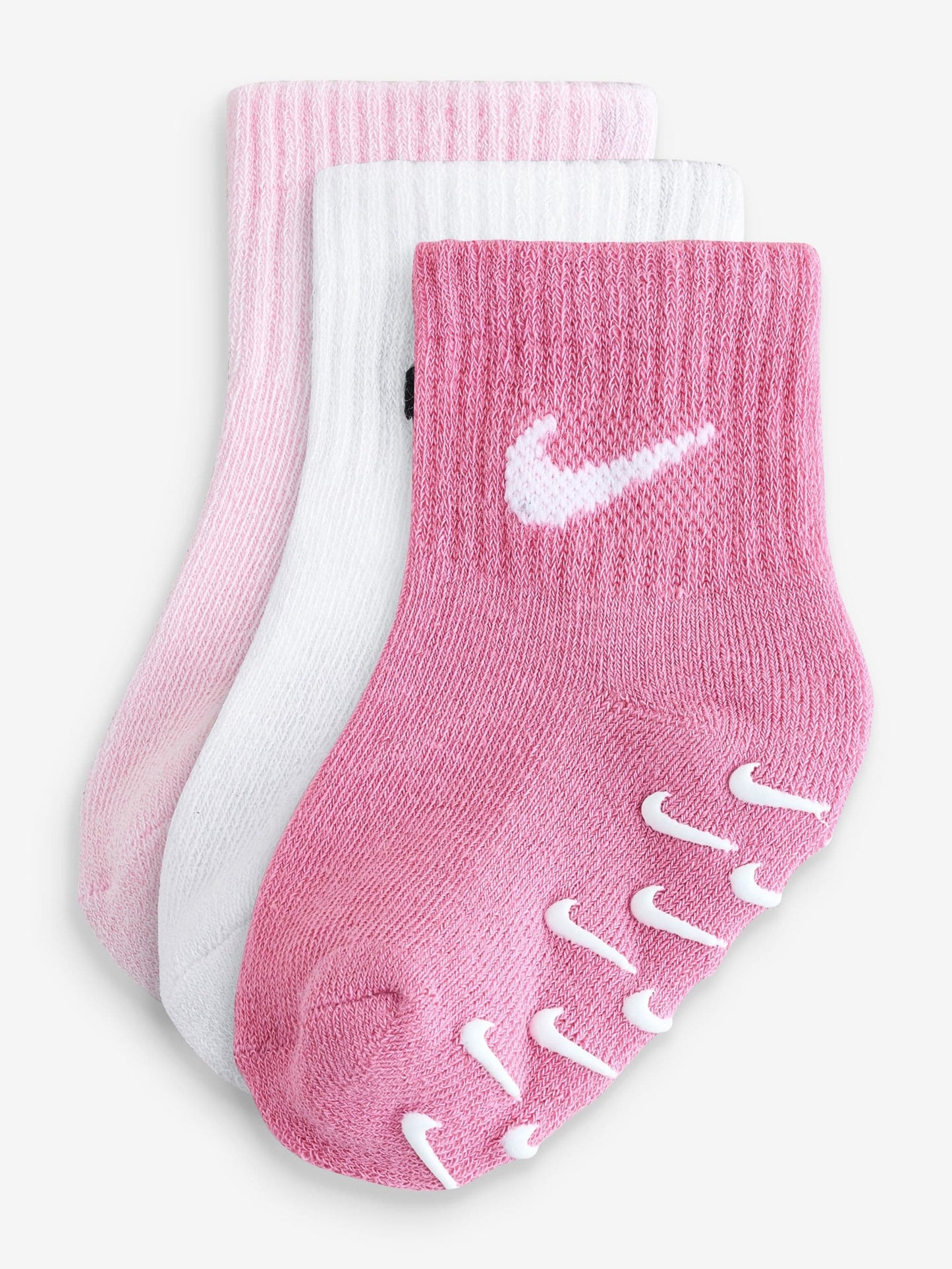 Nike Pink Gripper Socks 3 Pack image 1