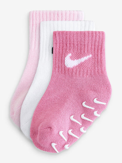 Nike Pink Gripper Socks 3 Pack image 1