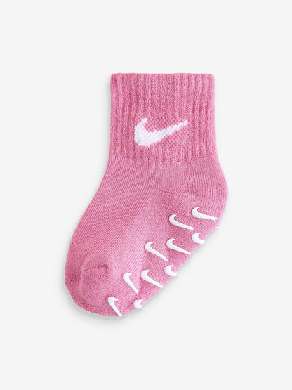 Nike Pink Gripper Socks 3 Pack image 3