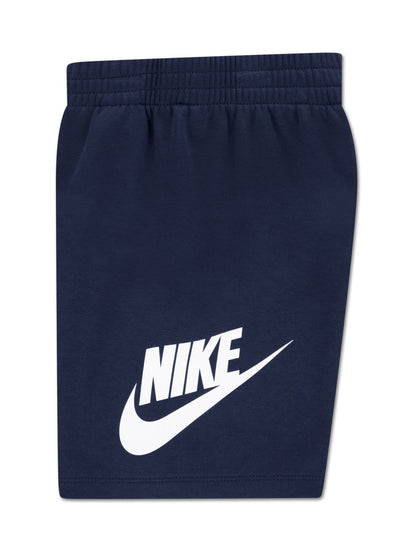 Nike Grey/Navy Club Hbr T-Shirt And Shorts Set image 4