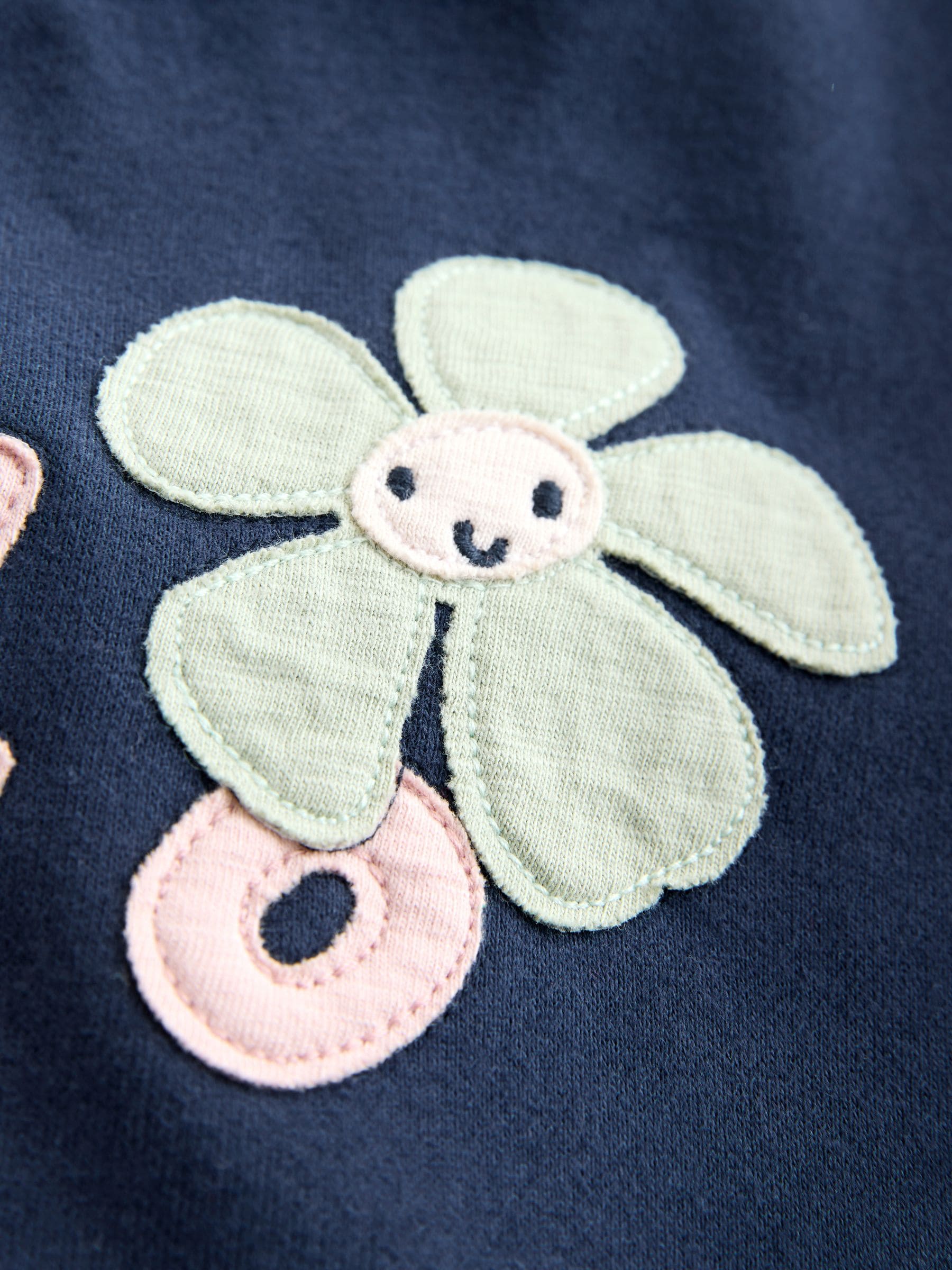 Navy Blue Flower Sweatshirt and Leggings Set (3mths-7yrs) image 7