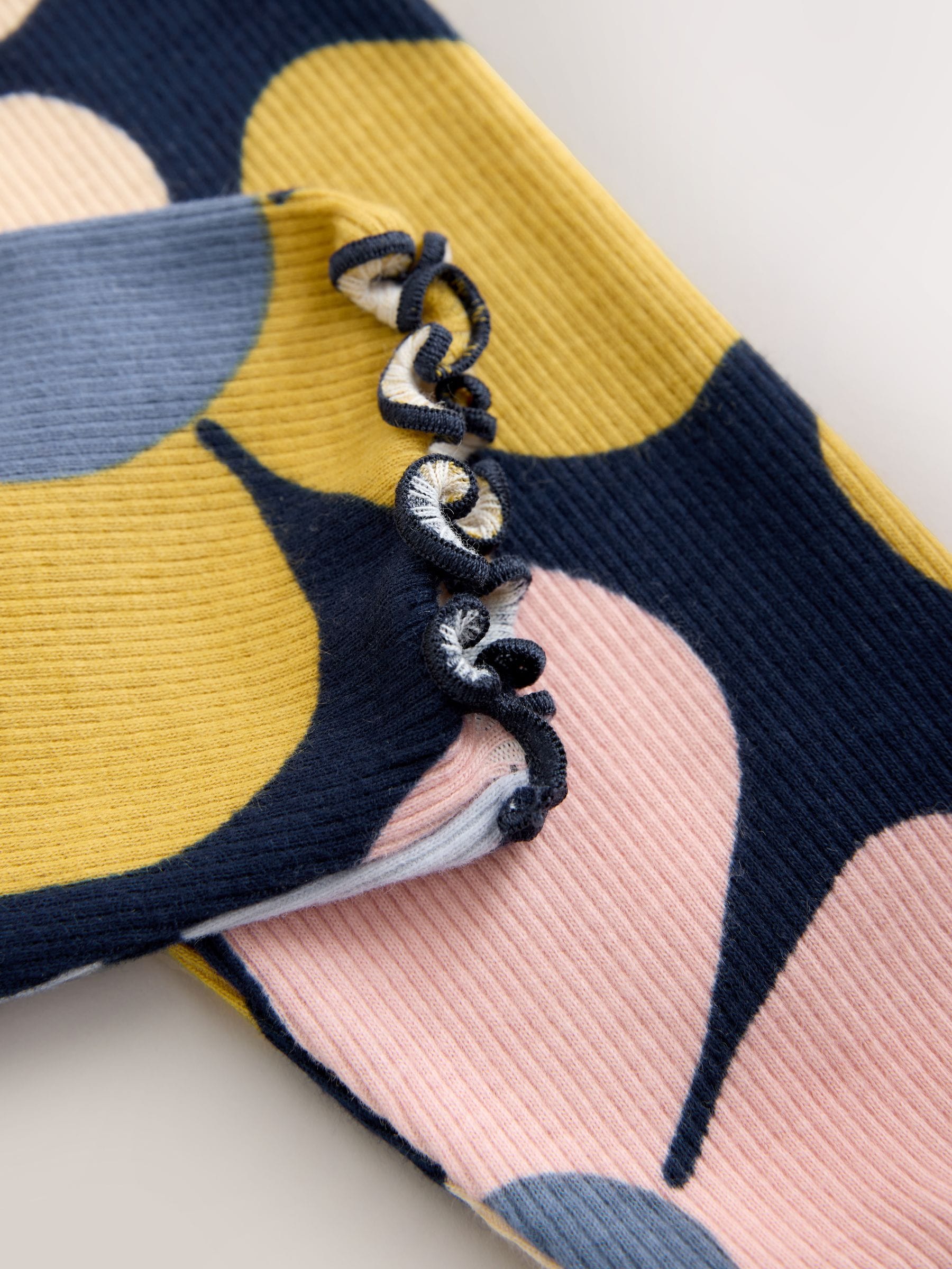 Navy Blue Flower Sweatshirt and Leggings Set (3mths-7yrs) image 9