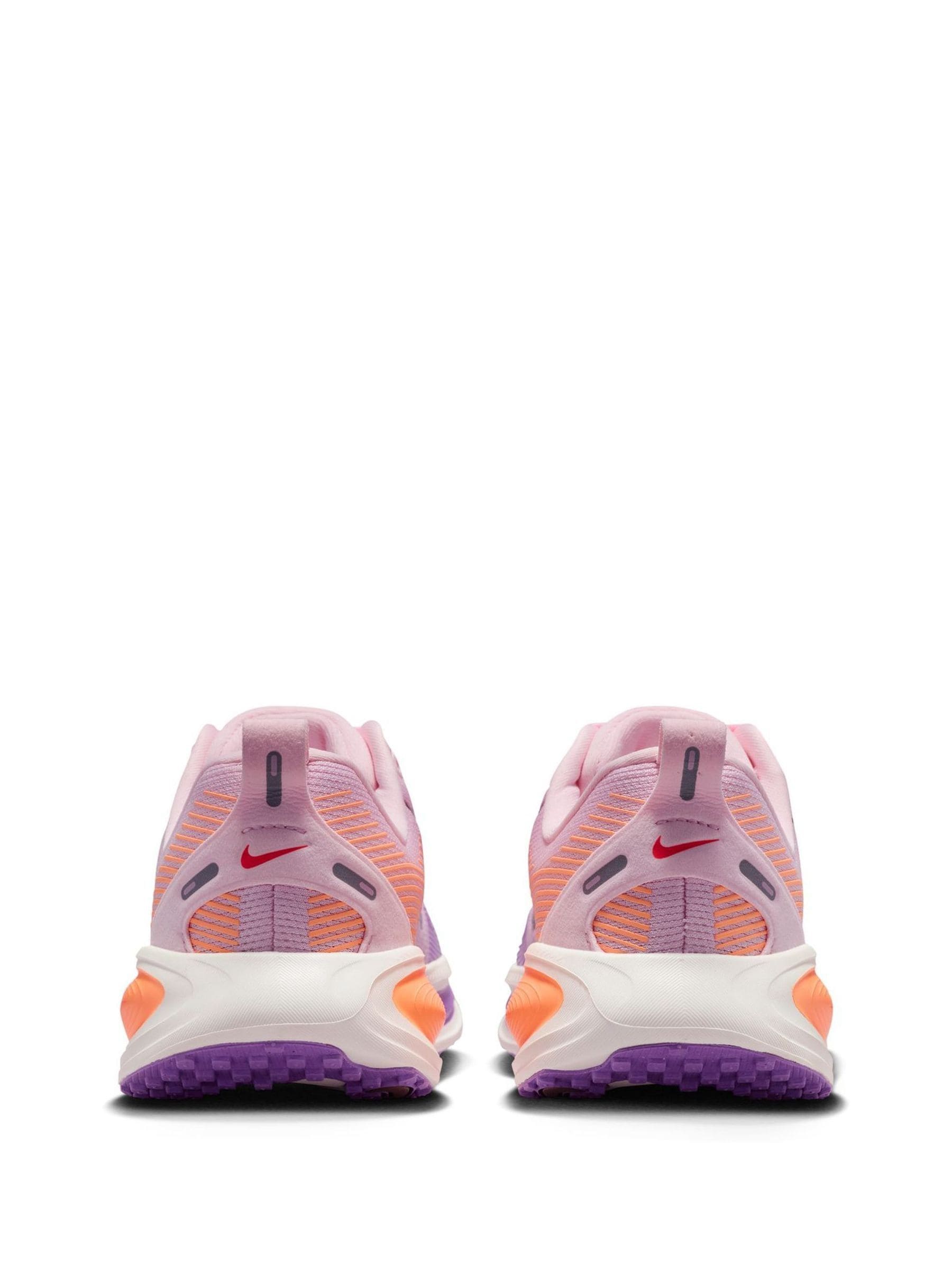 Nike Pink Orange Youth Vomero 18 Road Running Trainers image 4