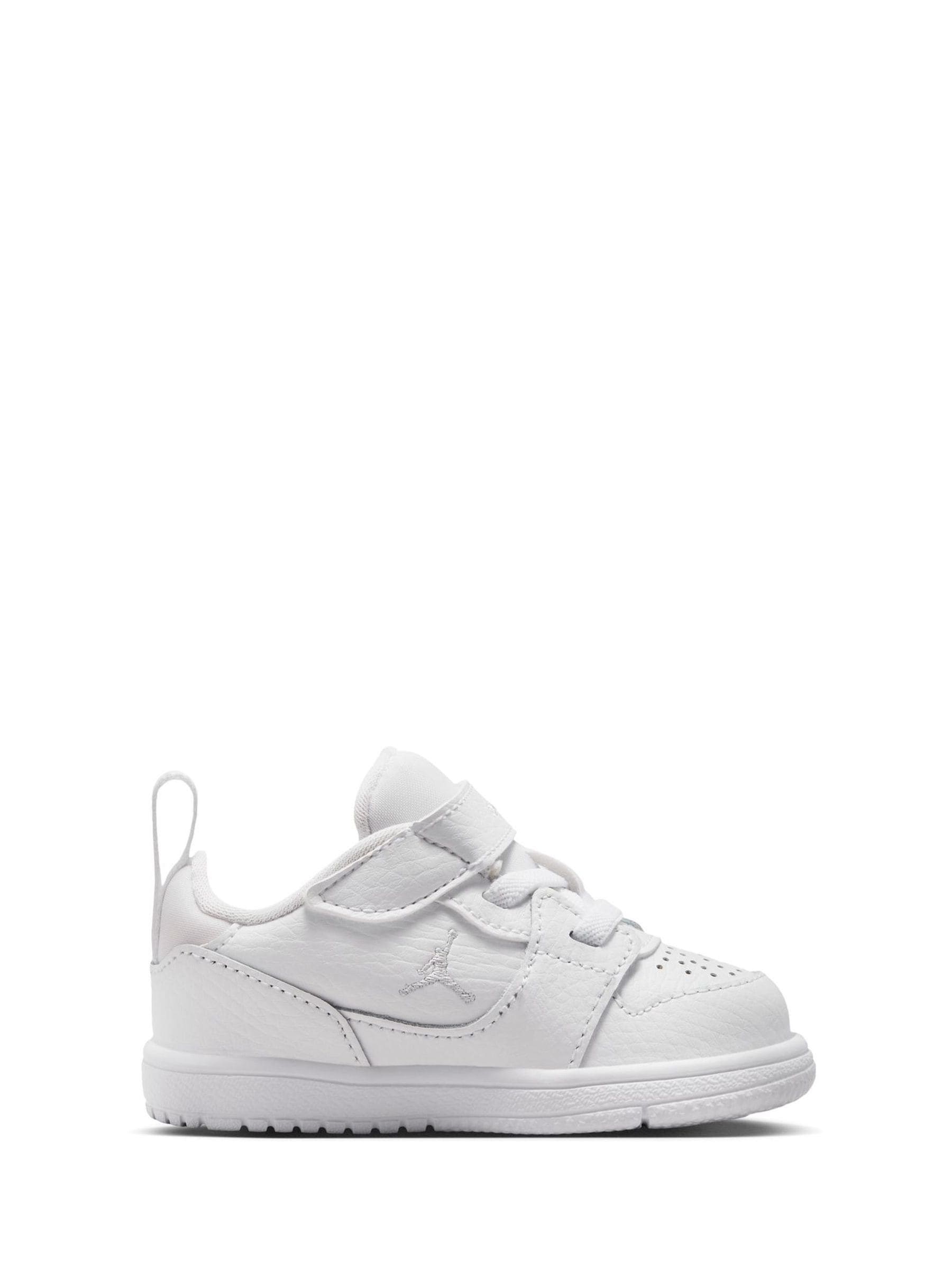 Jordan White Infant Court Connect Low Trainers image 2