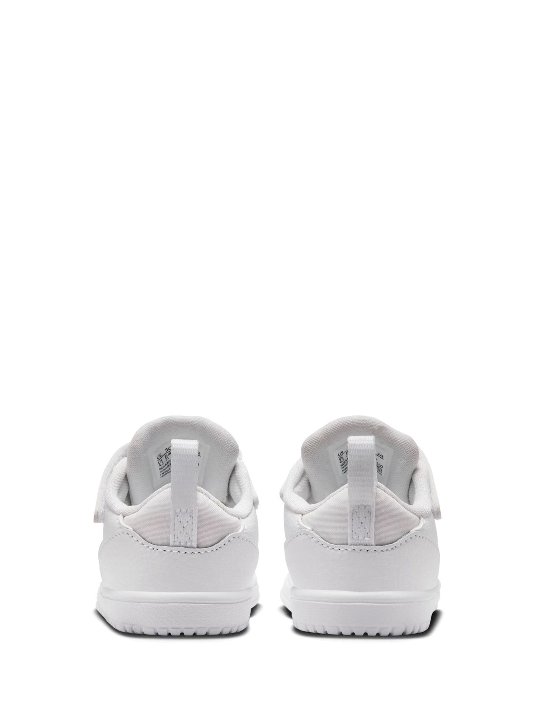 Jordan White Infant Court Connect Low Trainers image 4