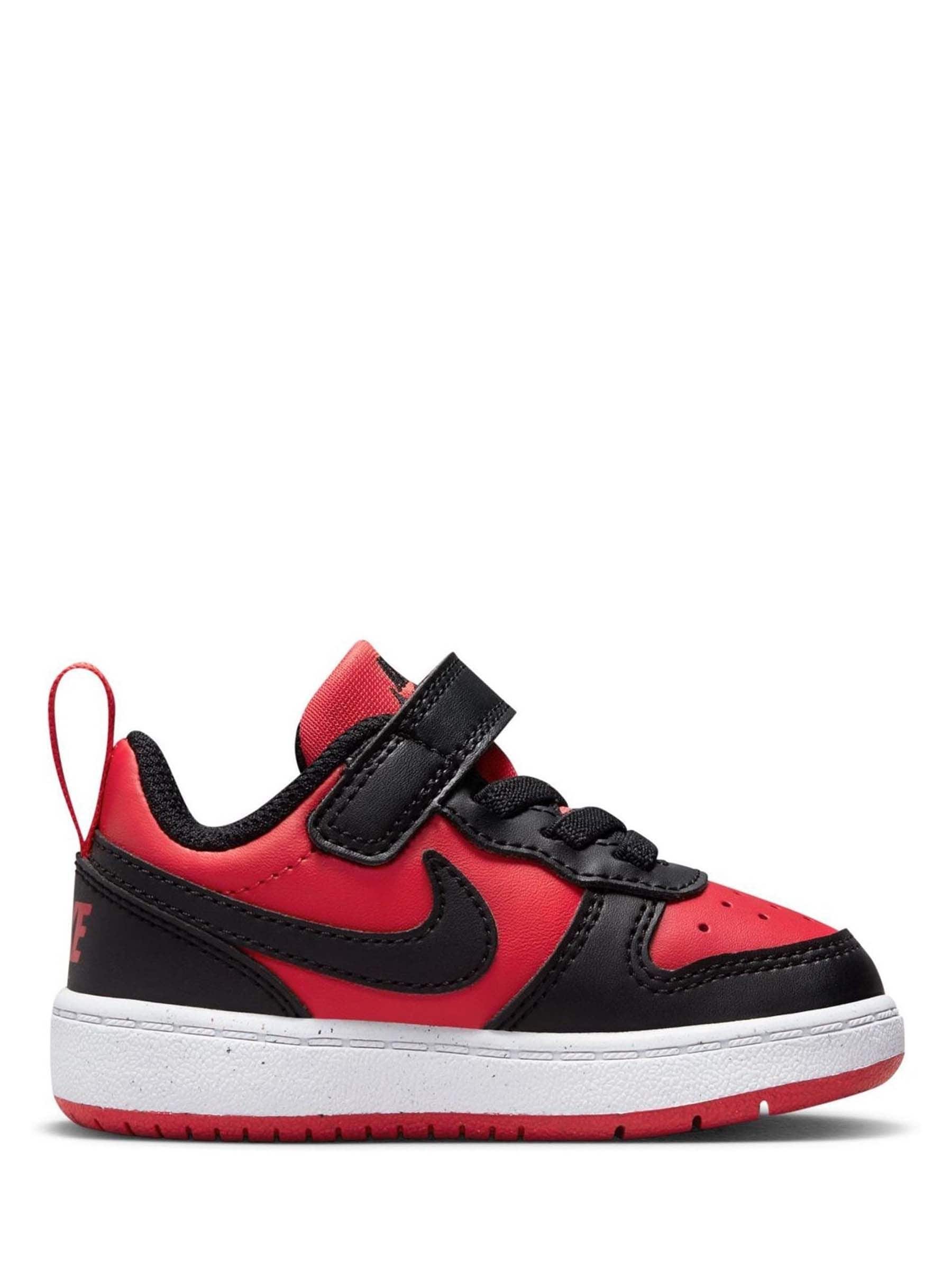 Nike Red/Black Infant Court Borough Low Recraft Trainers image 3