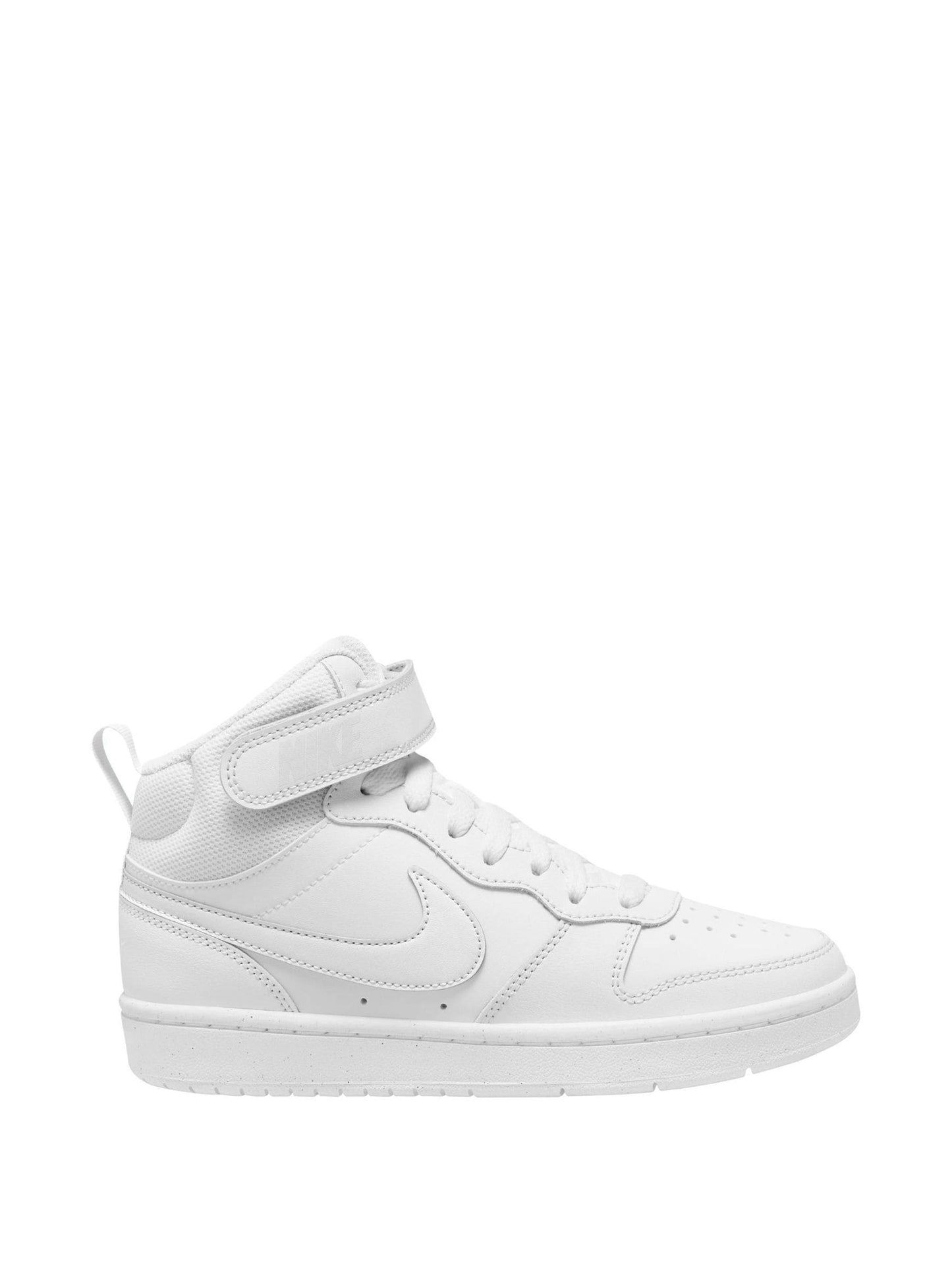 Nike White Youth Court Borough Mid Trainers image 1