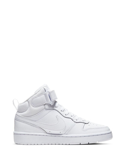 Nike White Youth Court Borough Mid Trainers image 2