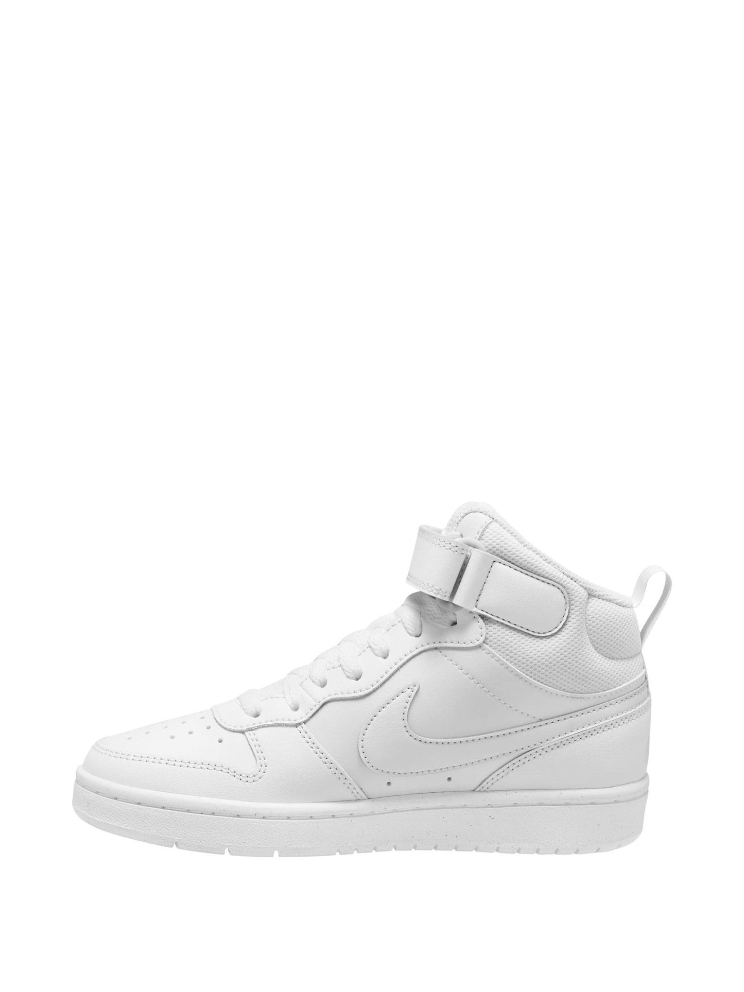 Nike White Youth Court Borough Mid Trainers image 4