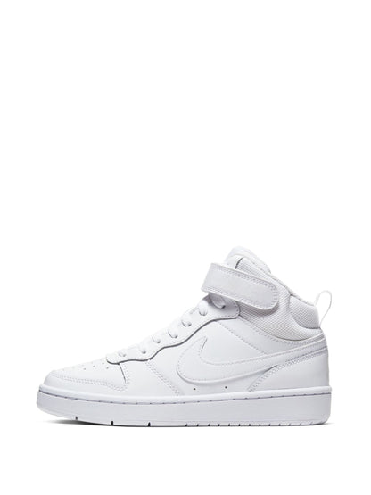 Nike White Youth Court Borough Mid Trainers image 5