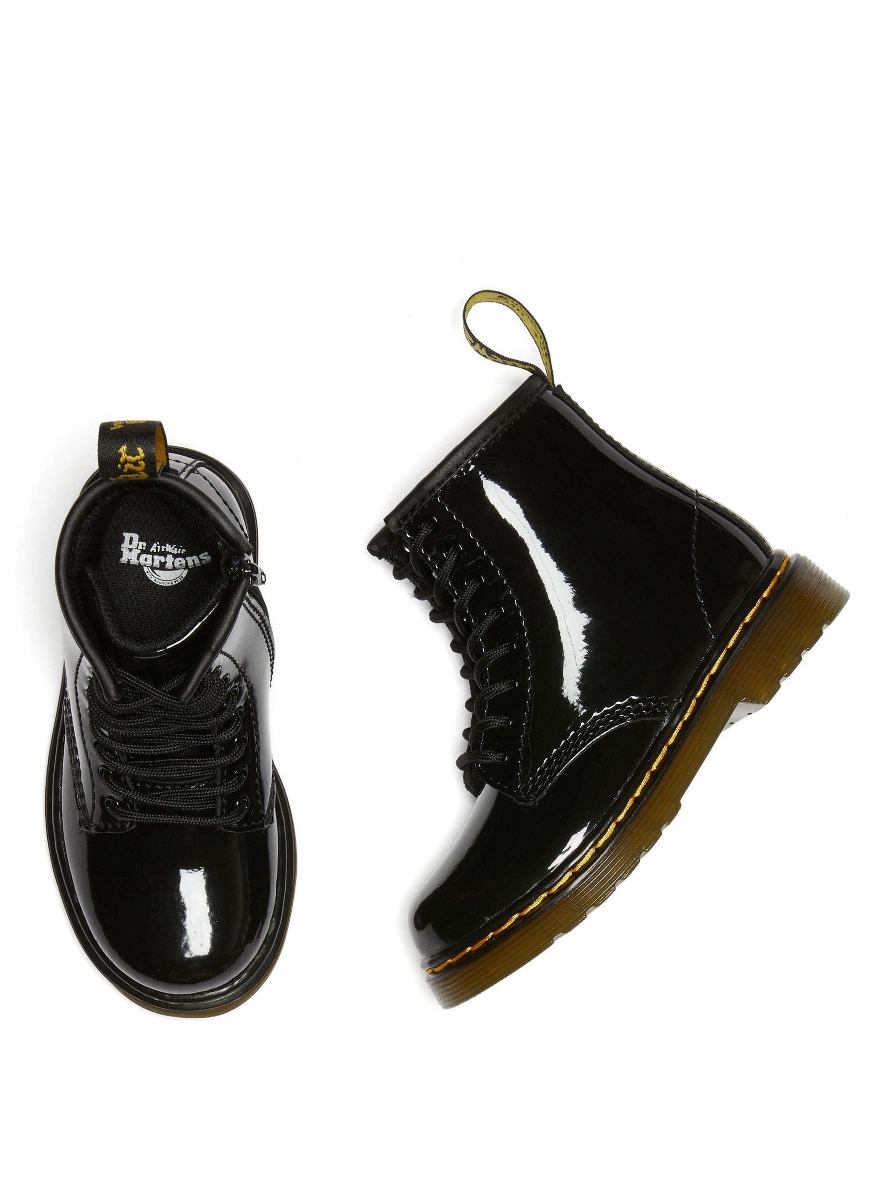 Dr. Martens Black 1460 T Patent Lamper Shoes image 3