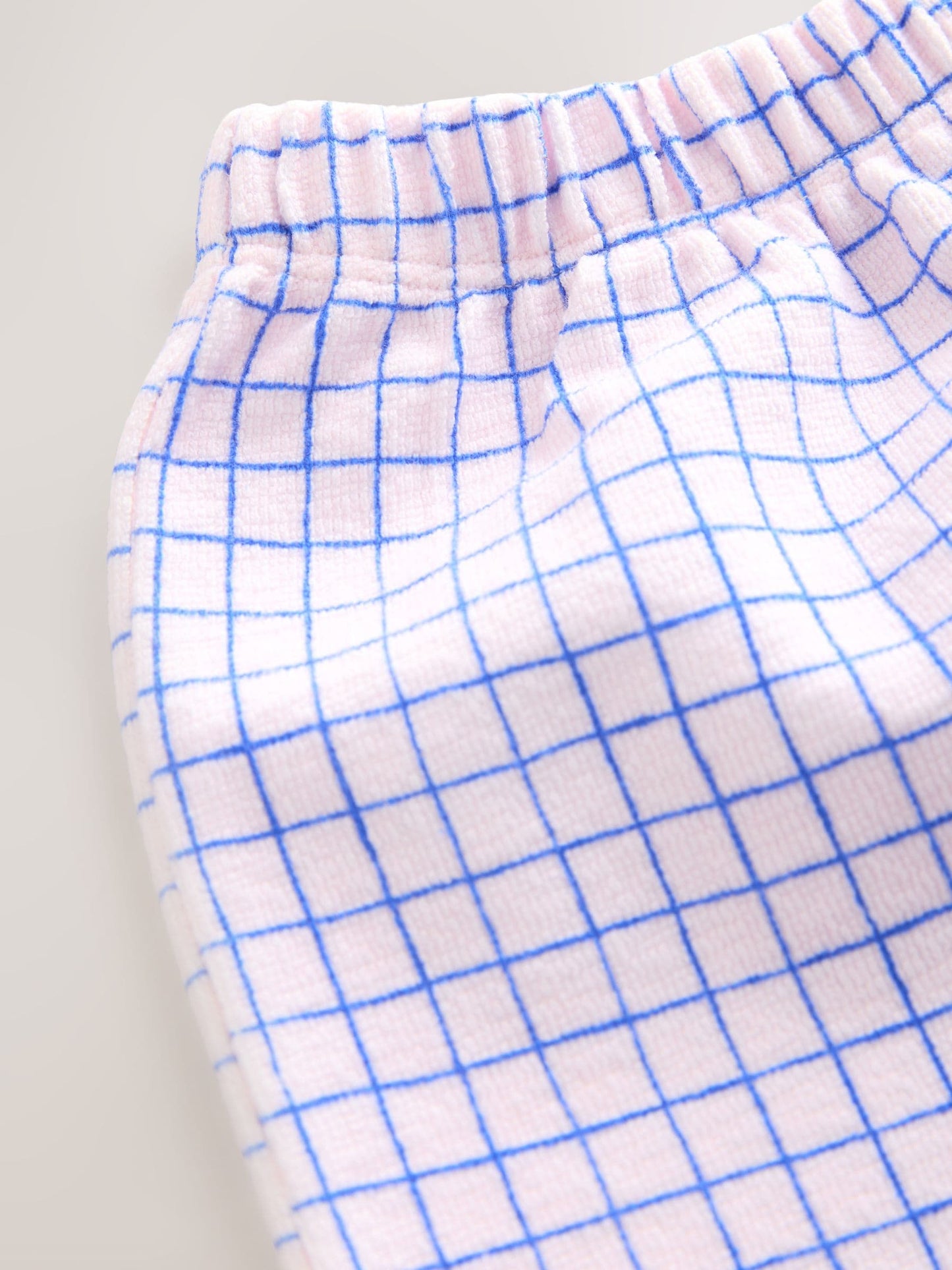Pink/Blue Check Wide Leg Frill Trousers (3mths-7yrs) image 3
