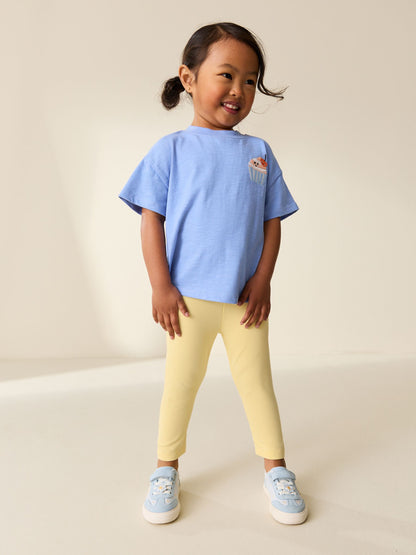 Lemon Yellow Jersey Leggings (3mths-7yrs) image 1