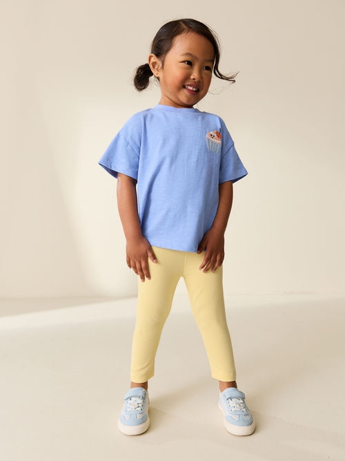 Lemon Yellow Jersey Leggings (3mths-7yrs) image 1