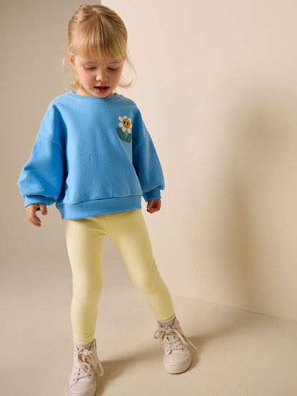 Lemon Yellow Jersey Leggings (3mths-7yrs) image 2