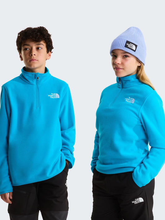 Dsiney Kidz - The North Face Light Blue Teen Glacier 1/4 Zip Fleece image 2