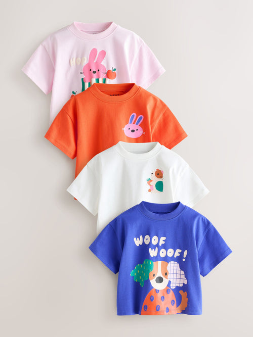 Dsiney Kidz - Blue/Green T-Shirts 4 Pack (3mths-7yrs) image 1
