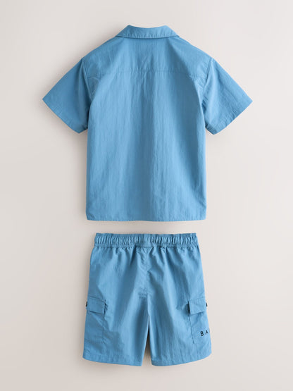 Dsiney Kidz - Baker by Ted Baker Blue Shirt, T-Shirt and Shorts Set image 10