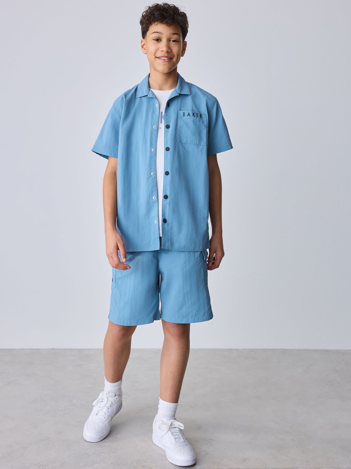 Dsiney Kidz - Baker by Ted Baker Blue Shirt, T-Shirt and Shorts Set image 2