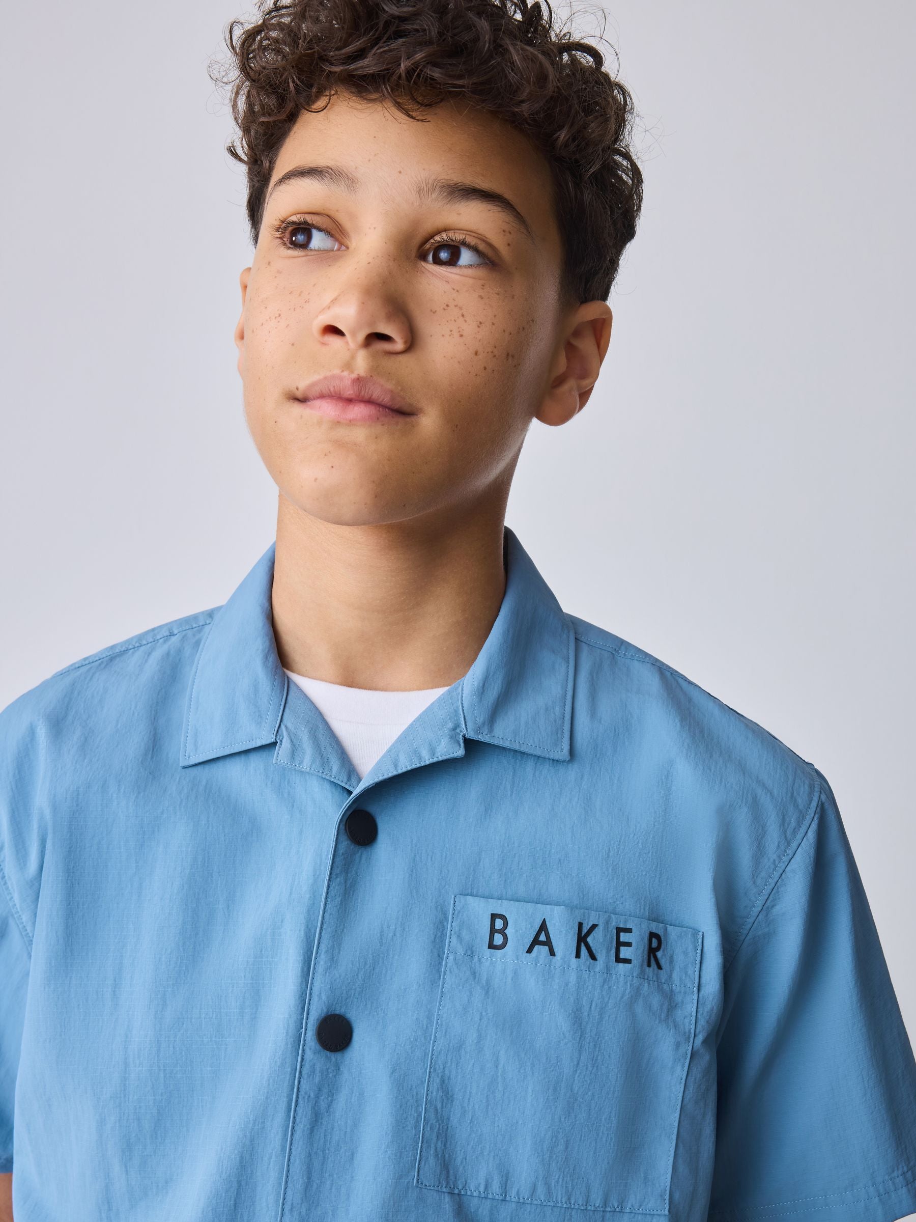 Baker by Ted Baker Blue Shirt, T-Shirt and Shorts Set image 6