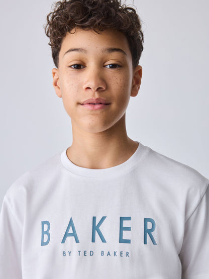 Baker by Ted Baker Blue Shirt, T-Shirt and Shorts Set image 7