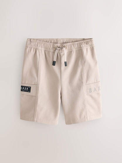 Dsiney Kidz - Baker by Ted Baker Stone Woven Cargo Shorts image 1
