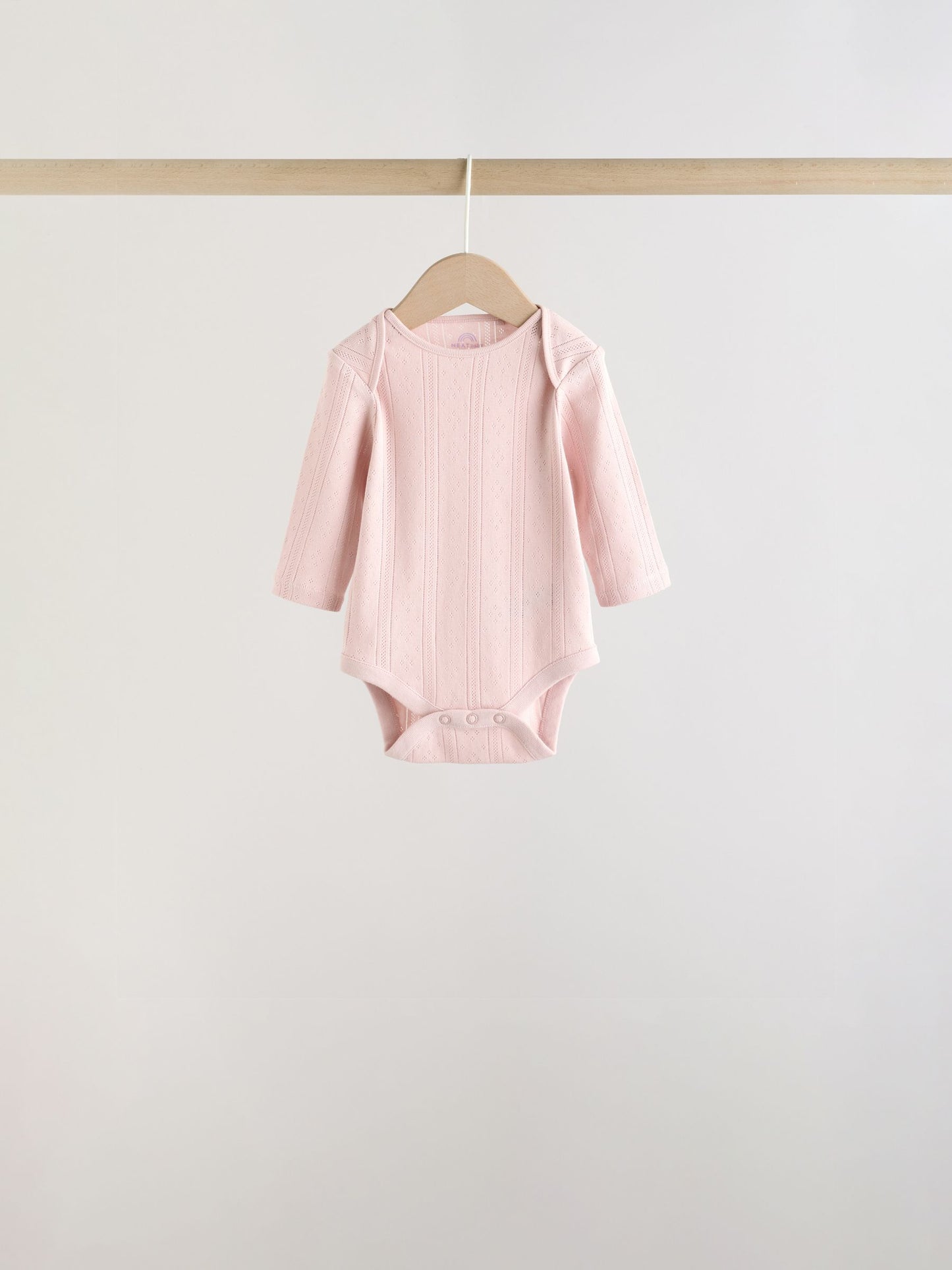 Purple Long Sleeve Baby Bodysuits 5 Pack image 4