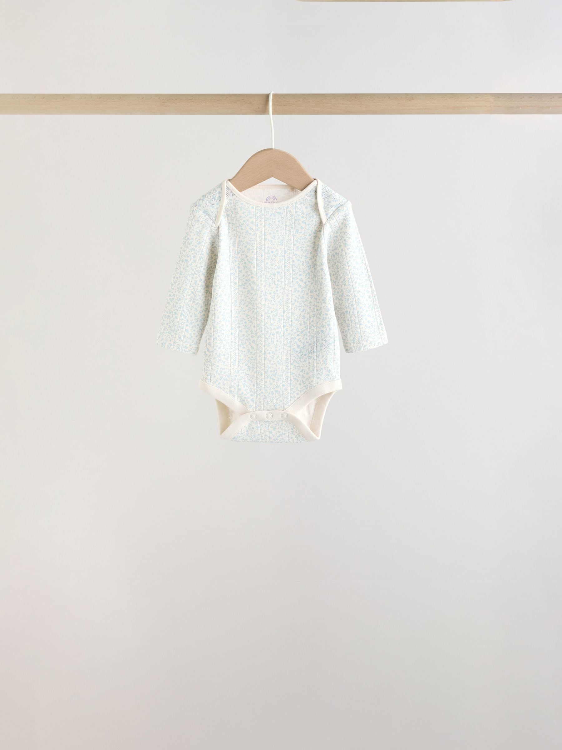 Purple Long Sleeve Baby Bodysuits 5 Pack image 7