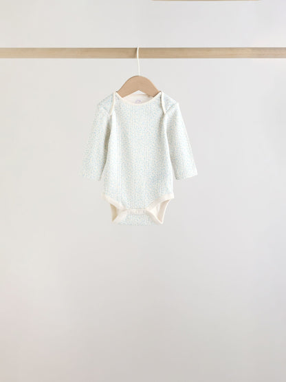 Purple Long Sleeve Baby Bodysuits 5 Pack image 7